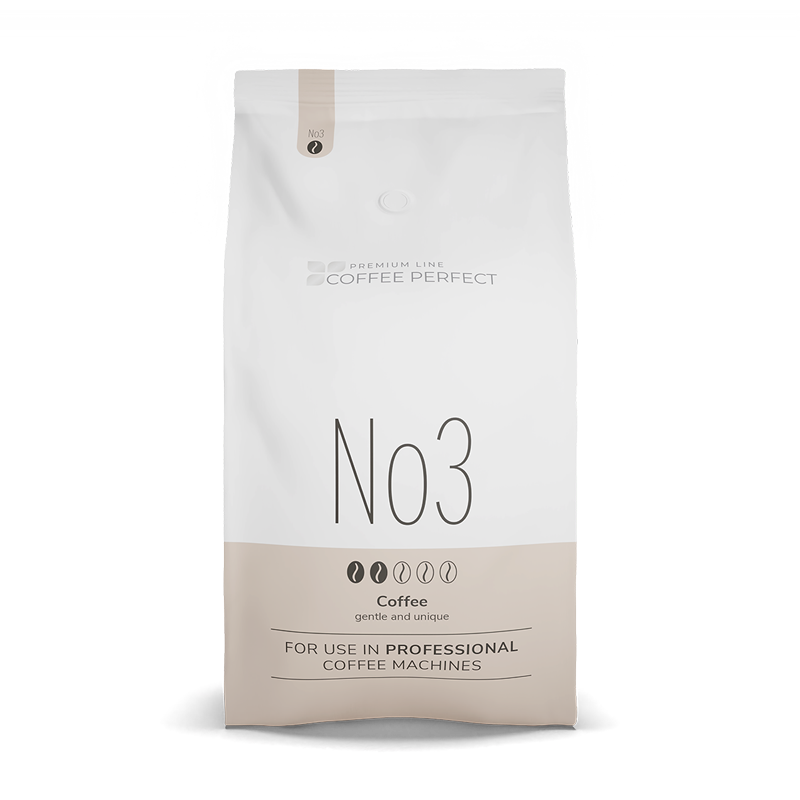 Verpackung der Premium Line Coffee Perfect No.3 Mischung fuer professionelle Kaffeemaschinen.