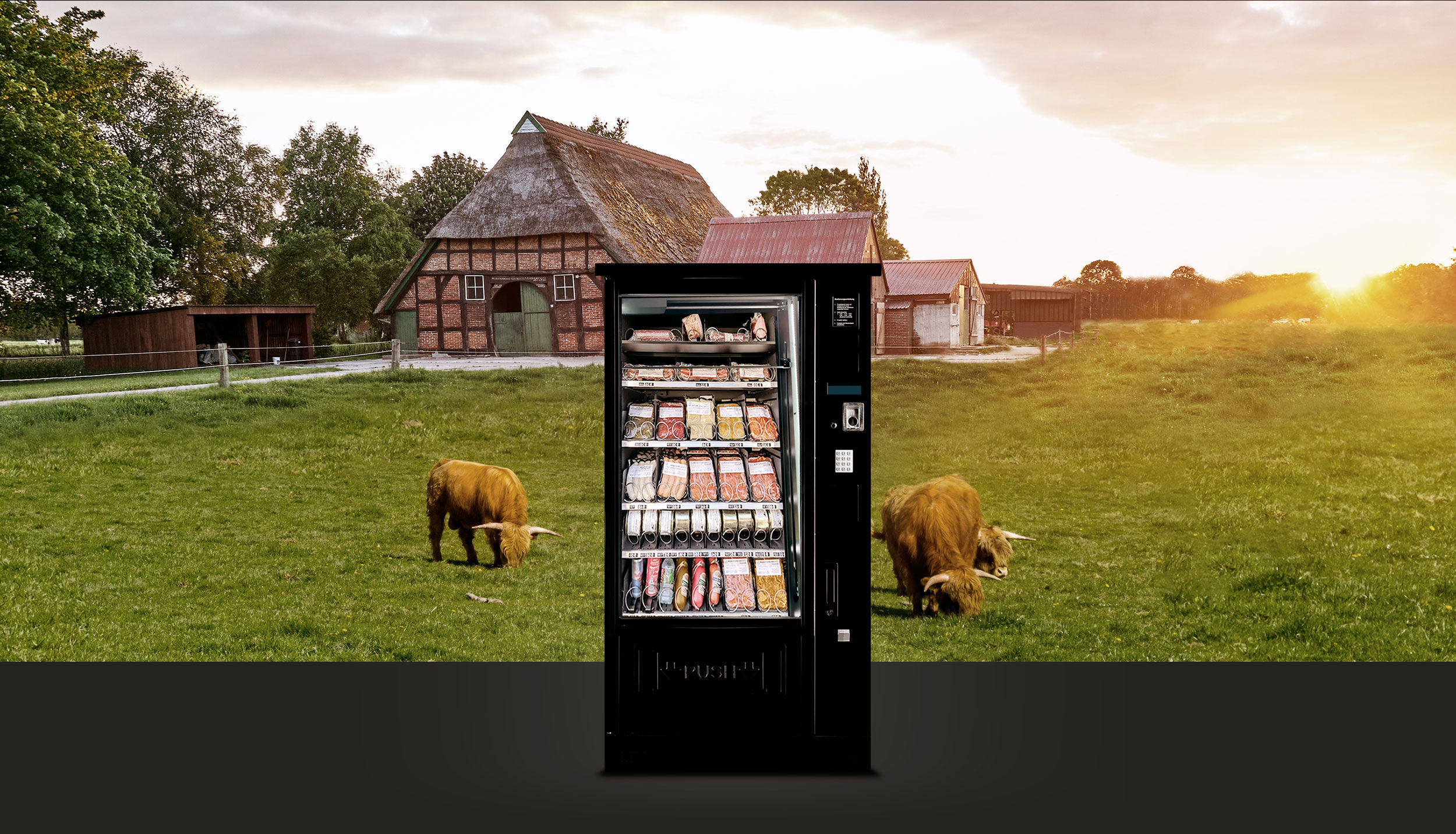 Snackautomat auf Bauernhof