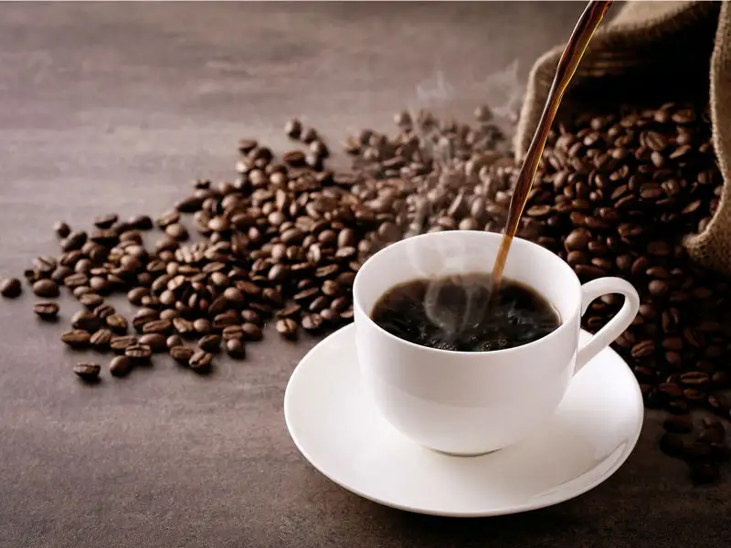 Kaffeetasse Kaffeebohnen