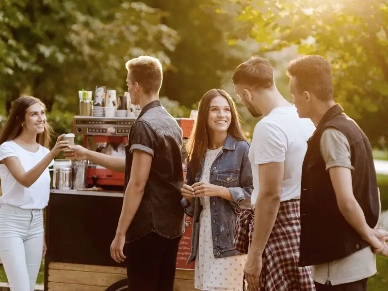 Menschen Kaffee Menschen Kaffee