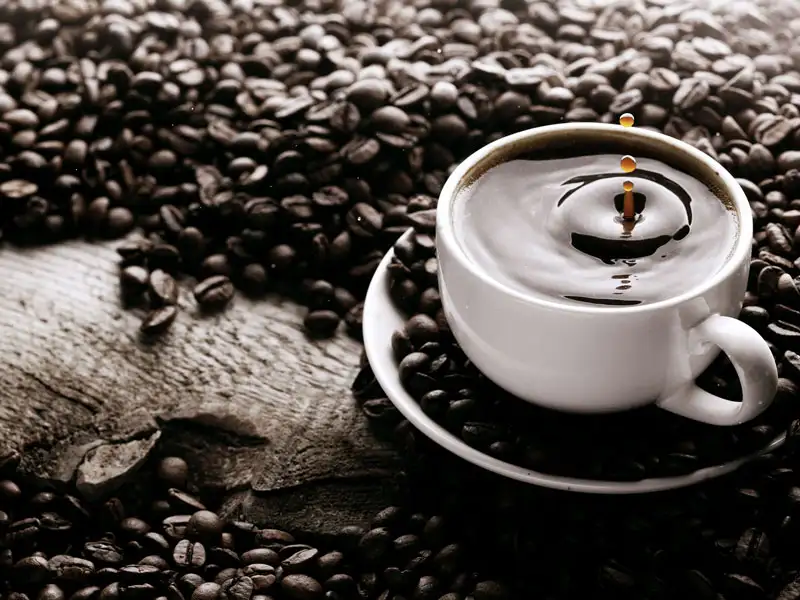 Kaffeetasse Kaffeebohnen Kaffeetasse Kaffeebohnen