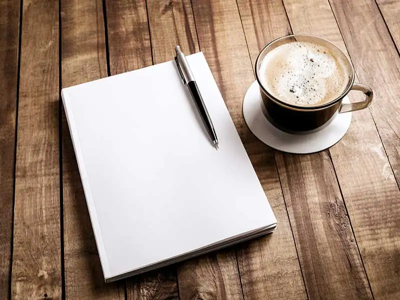 Notizen mit Kaffee Notizen mit Kaffee